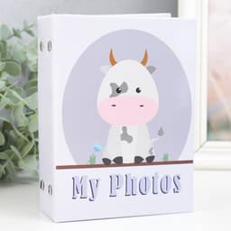 Фотоальбом на 96 фото 10×15 см «Коровка на лужайке», 16.5×12×5.5 см