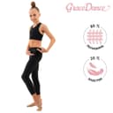 Лосины для гимнастики и танцев Grace Dance, р. 34, цвет чёрный