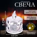 Свеча светодиодная, горит жёлтым