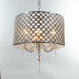 Люстра BayerLux «Савой» 4хЕ14 40 Вт хром 55×55×50-110 см