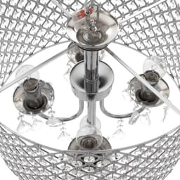 Люстра BayerLux «Савой» 4хЕ14 40 Вт хром 55×55×50-110 см