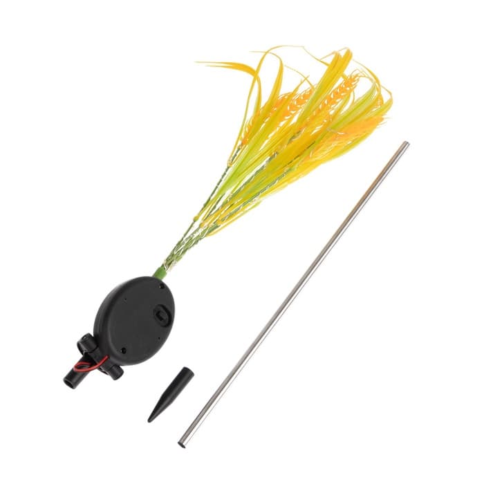 Садовый светильник «Пшеница», уличный, на солнечной батарее, 75 см, 42 LED, свечение тёплое белое