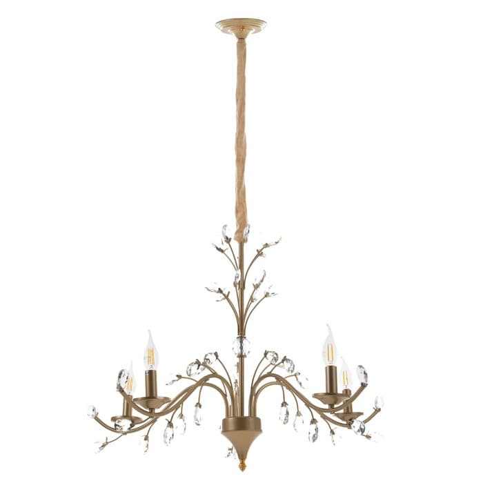 Люстра «Риана» 5хЕ14 40 Вт золото 55×55×45 см BayerLux