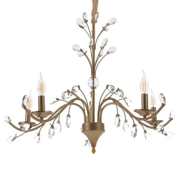 Люстра «Риана» 5хЕ14 40 Вт золото 55×55×45 см BayerLux