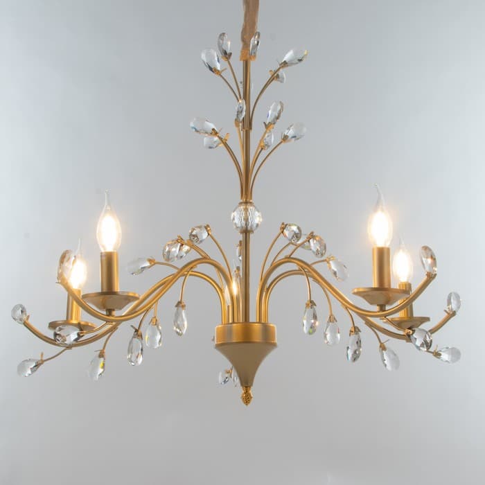 Люстра «Риана» 5хЕ14 40 Вт золото 55×55×45 см BayerLux