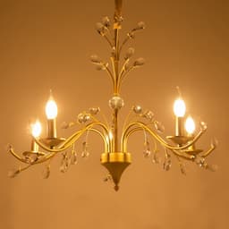 Люстра «Риана» 5хЕ14 40 Вт золото 55×55×45 см BayerLux