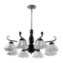 Люстра «Лукреция» 8хЕ27 40 Вт чёрно-белый 88×88×37-72 см BayerLux