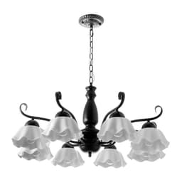 Люстра «Лукреция» 8хЕ27 40 Вт чёрно-белый 88×88×37-72 см BayerLux