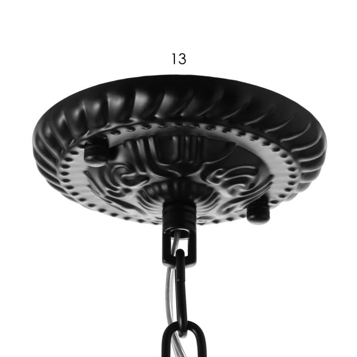 Люстра «Лукреция» 8хЕ27 40 Вт чёрно-белый 88×88×37-72 см BayerLux