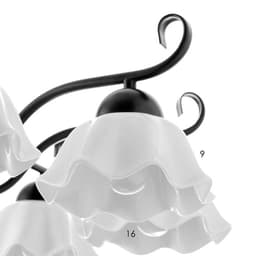 Люстра «Лукреция» 8хЕ27 40 Вт чёрно-белый 88×88×37-72 см BayerLux