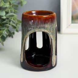 Аромалампа для эфирных масел «Ротонда», керамика, 7.3×7.3×10.5 см, МИКС