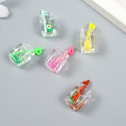 Декор для творчества пластик «Лимонад в банке», 1.1×1.1×2.5 см, МИКС