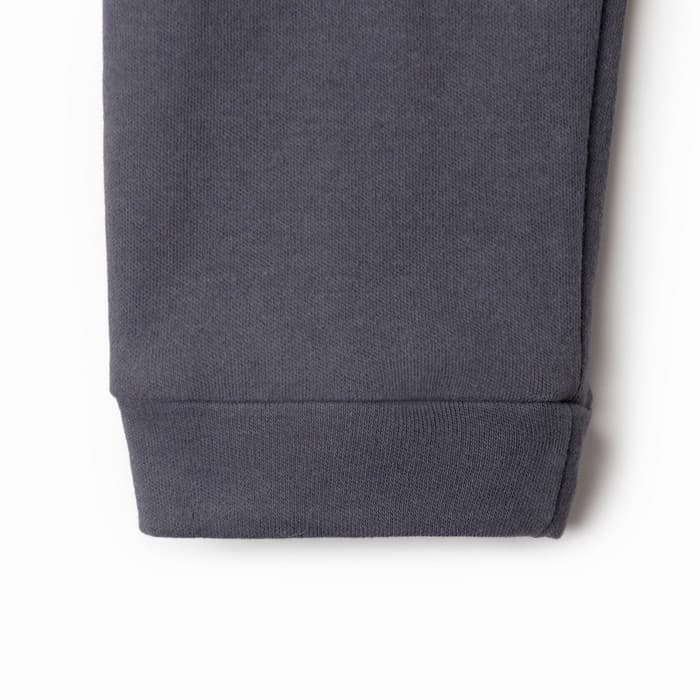 Пижама детская (лонгслив, брюки) MINAKU, рост 86-92 см, тёмно-серая