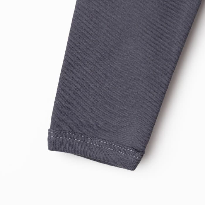 Пижама детская (лонгслив, брюки) MINAKU, рост 86-92 см, тёмно-серая