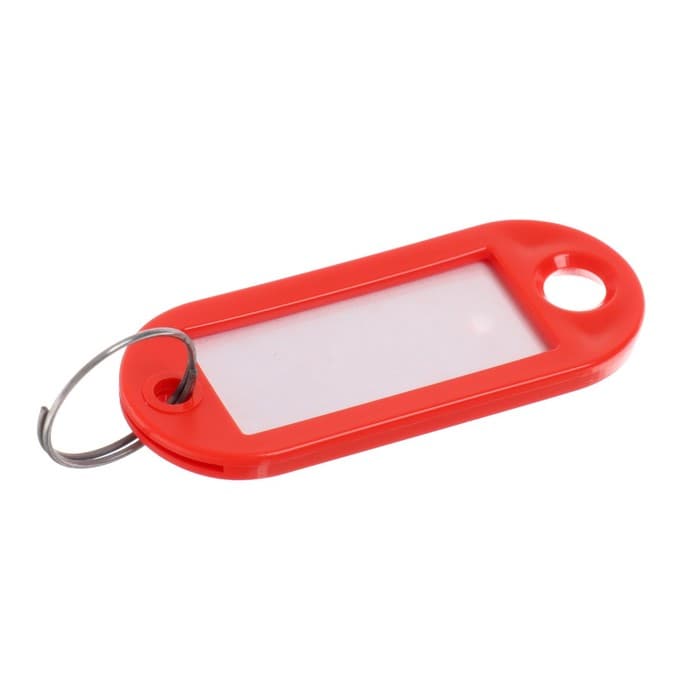 Набор бирок для ключей на кольце «Идентификатор», 53 мм, 100 шт., МИКС