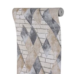 Обои бумажные «Пермские обои. Лофт 1019-01», 0.53×10.05 м, цвет серый/бежевый