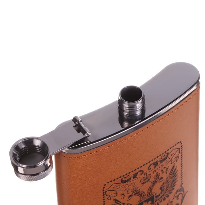Фляжка «Герб», нержавеющая сталь, 270 мл, 9 oz