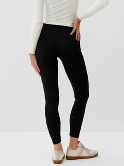 Легинсы спортивные женские MINAKU: SPORTLY, чёрные, размер 46