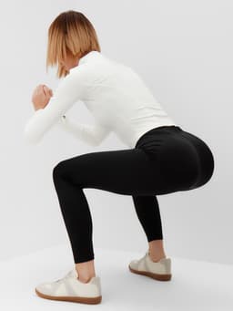 Легинсы спортивные женские MINAKU: SPORTLY, чёрные, размер 40