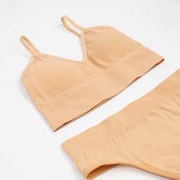 Комплект нижнего белья женский (топ, трусы) Collorista, бежевый, размер 42-44