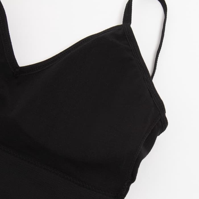 Комплект нижнего белья женский (топ, трусы) Collorista, чёрный, размер 42-44