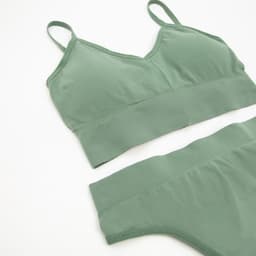 Комплект нижнего белья женский (топ, трусы) Collorista, зелёный, размер 42-44
