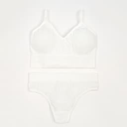 Комплект нижнего белья женский (топ, трусы) Collorista, белый, размер 42-44