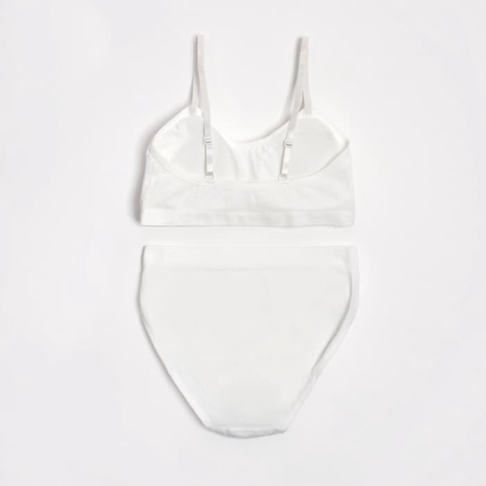 Комплект нижнего белья женский (топ, трусы) Collorista, белый, размер 42-44