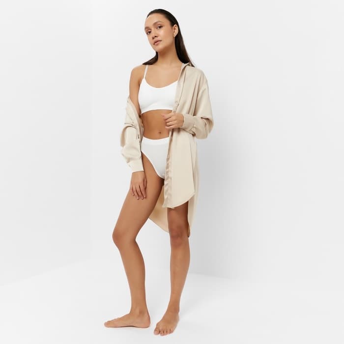 Комплект нижнего белья женский (топ, трусы) Collorista, белый, размер 42-44