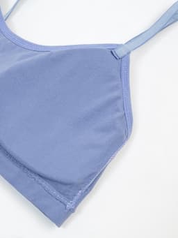 Комплект нижнего белья женский (топ, трусы) Collorista, серо-голубой, размер 42-44