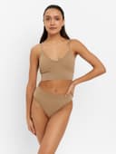 Комплект нижнего белья женский (топ, трусы) Collorista, песочный, размер 42-44