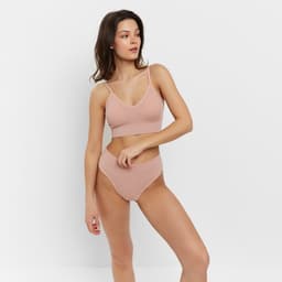 Комплект нижнего белья женский (топ, трусы) Collorista, цвет пудра, размер 42-44