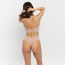 Комплект нижнего белья женский (топ, трусы) Collorista, цвет пудра, размер 42-44