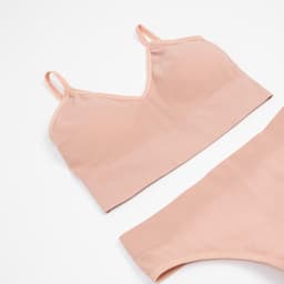 Комплект нижнего белья женский (топ, трусы) Collorista, цвет пудра, размер 42-44