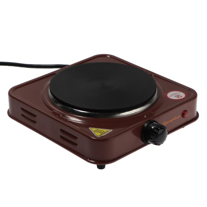 Плитка электрическая «Матрёна» МА-061, 1000 Вт, 1 конфорка, коричневая