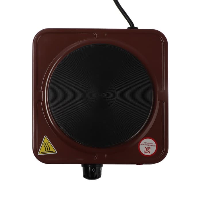 Плитка электрическая «Матрёна» МА-061, 1000 Вт, 1 конфорка, коричневая