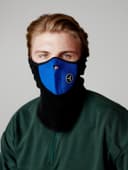 Ветрозащитная маска под шлем с клапаном, размер универсальный, синий