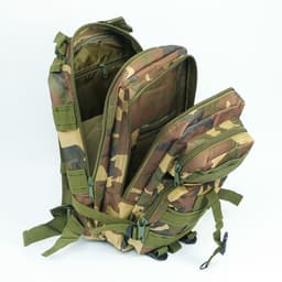 Рюкзак тактический туристический Storm tactic, 26 л, с карманами, расцветка мультикам, зелёный