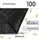 Агроткань застилочная, с разметкой, 10×3.2 м, плотность 100 г/м², полипропилен, Greengo, Эконом 50%