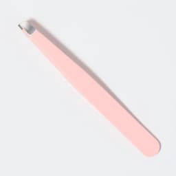 Пинцет скошенный, широкий, 9.5 см, розовый