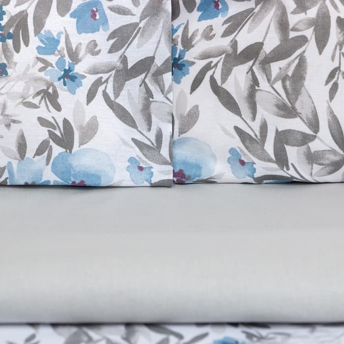 Постельное бельё евро «Этель. Фиалки», бязь