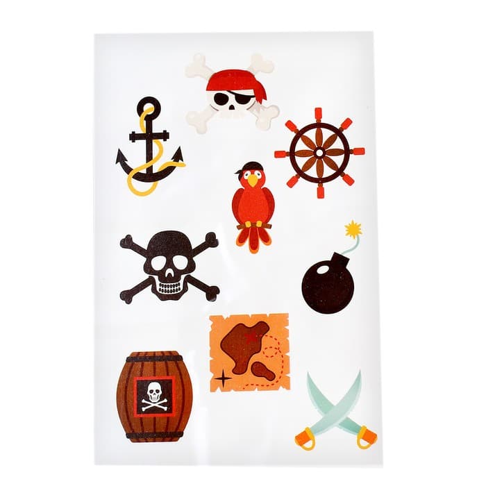 Татуировки детские «Пираты», 9 шт.