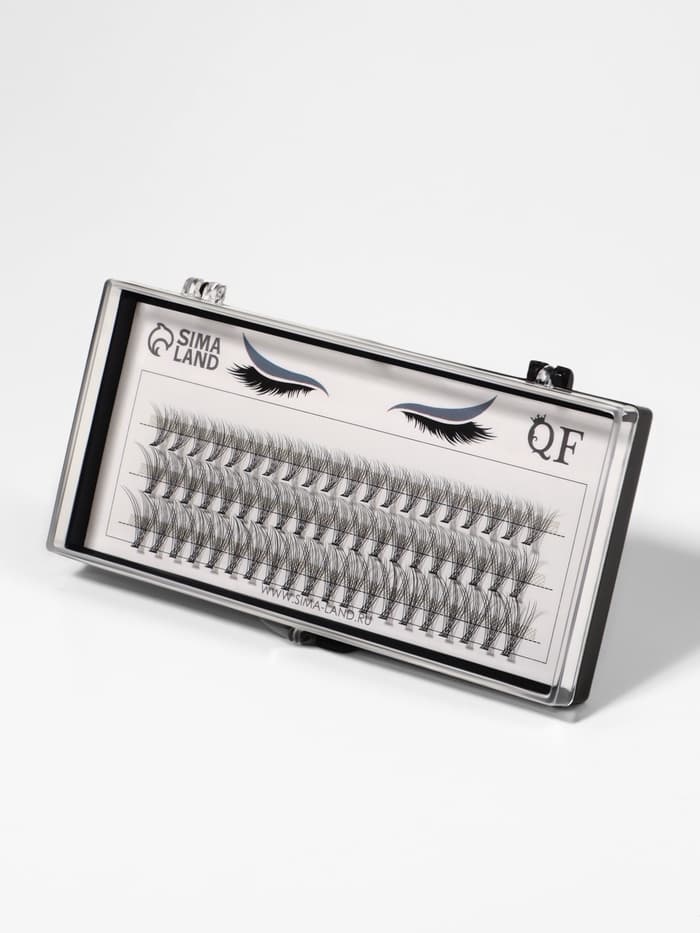 Набор накладных ресниц «Классика», пучки, 10, 12, 14 мм, толщина 0.1 мм, изгиб D, 10 D