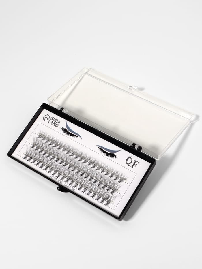 Набор накладных ресниц «Классика», пучки, 10, 12, 14 мм, толщина 0.1 мм, изгиб D, 10 D