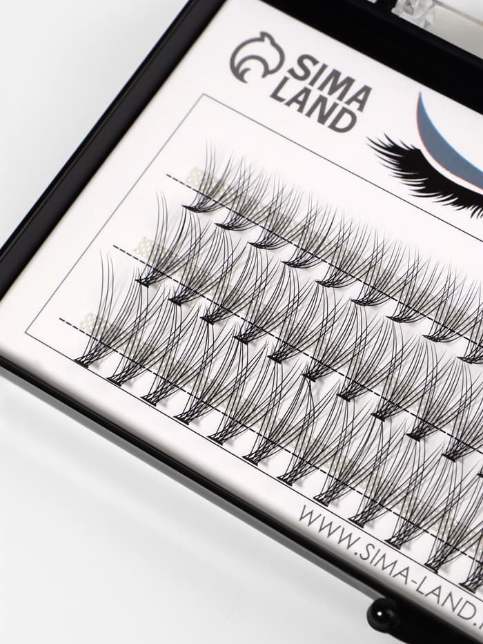 Набор накладных ресниц «Классика», пучки, 10, 12, 14 мм, толщина 0.1 мм, изгиб D, 10 D