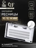 Набор накладных ресниц «Классика», пучки, 10, 12, 14 мм, толщина 0.07 мм, изгиб D, 10 D