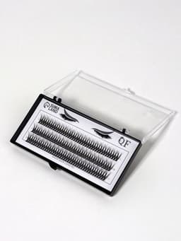 Набор накладных ресниц «Ласточкин хвост», пучки, 12 мм, толщина 0.1 мм, изгиб С, 12 D