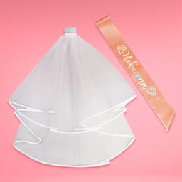 Карнавальный набор «Невеста», вуаль, лента