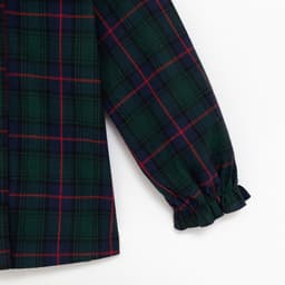 Рубашка для девочки KAFTAN «Клетка», зелёная, размер 30 (98-104 см)