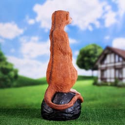 Садовая фигура из полистоуна «Большой сурикат на камне», 60×24×22 см